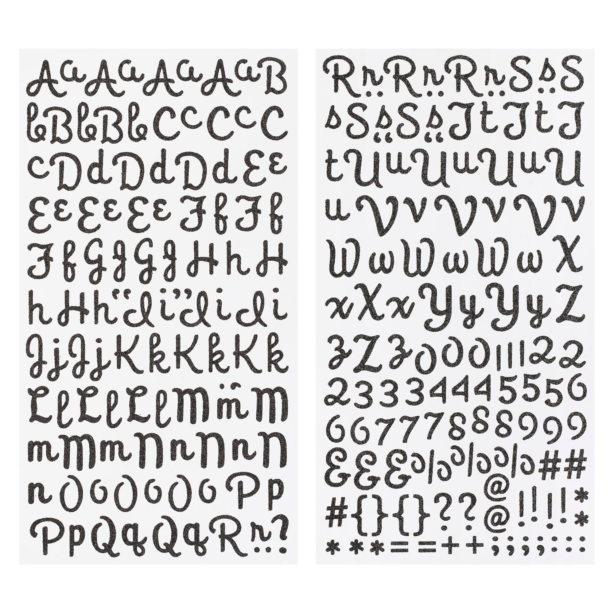 Recollections™ Glitter Alphabet Stickers
